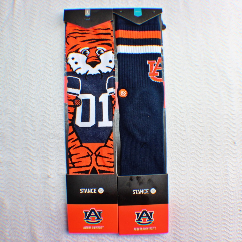 Auburn Tigers Stance Socks Bundle of 2